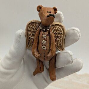 Vintage "Willow Calm" Teddy Bear Brooch - Signed & Numbered by Artist